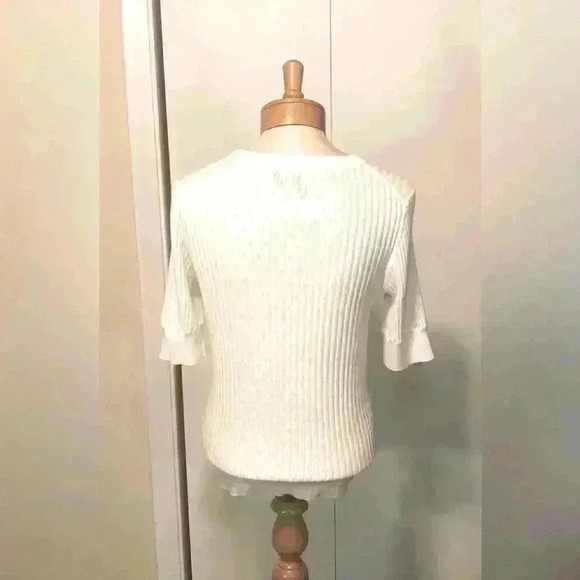 Gap Lightweight Ivory White Knit Sweater in Women's Size Medium NWT - Picture 5 of 11